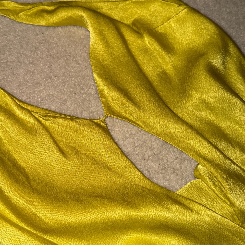 Zara XS DRESS SATIN MAXI WITH SLIT - Picture 10 of 11
